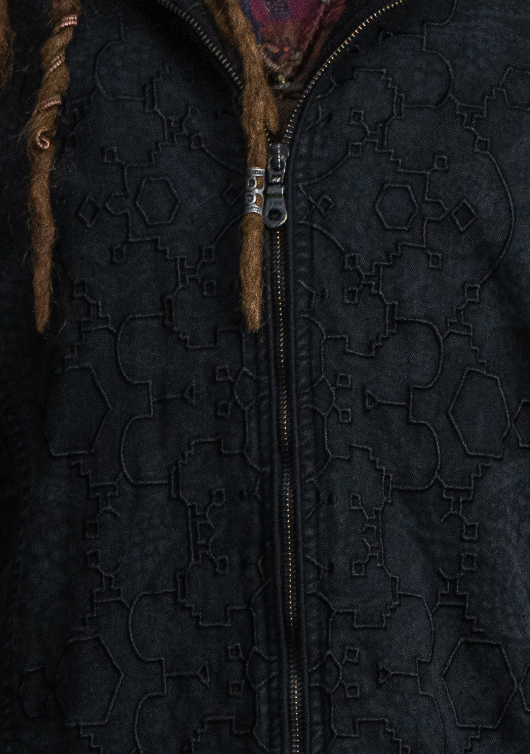 Jacket Men / Denim Stretchy Laser Print Digital Embroidery Stonewashed - DRAGONS IKARO